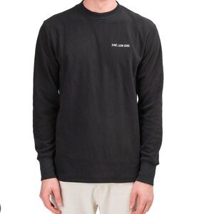 Aime Leon Dore microfleece black XL long sleeve 
White embroidered, Used/good